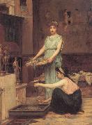 John William Waterhouse The Household Gods china oil painting artist